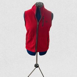 Ladies Tommy Hilfiger Red Fleece Vest size L